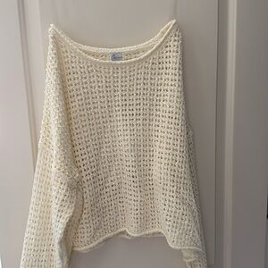 CROPPED CROCHET LONG SLEEVE